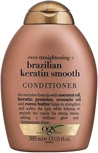 Condicionador Brazilian Keratin Smooth, OGX, 385 ml