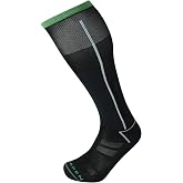 Lorpen T2 Performance Ultralight Sock, Unisex Design, Eco-Friendly &amp; Sustainable, Tall and Thin, Black/Grey, Size Medium