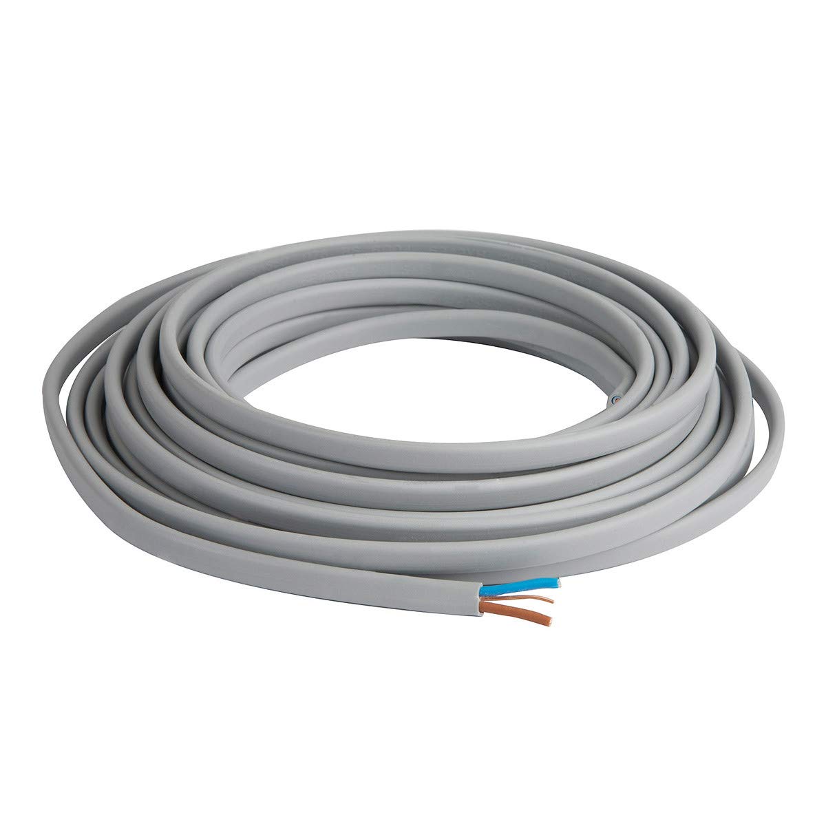SHPELEC® Twin & Earth Electrical Cable 2.5mm 6242YH BASEC Approved Grey PVC 5m 10m 20m 25m 50m (20m)