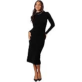 Petal & Pup Womens Briar Long Sleeve Dress - Black