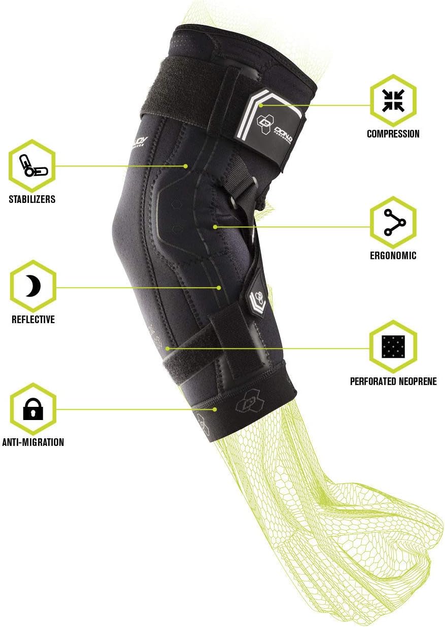 DonJoy Performance Bionic Elbow Brace II - Medium - Maximum Hinged Support for Elbow Hyperextension, UCL, Tommy John Ligament Injury, Dislocated Elbow for Football, Lacrosse, Rugby, Basketball : Beauty