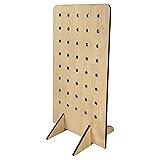 Torched Pegboard Display Stand for Jewelry, Craft