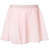 Avrigirl Chiffon Toddler Girls Ballet Skirts Pull on Elastic Dance Wear for Training, Performance