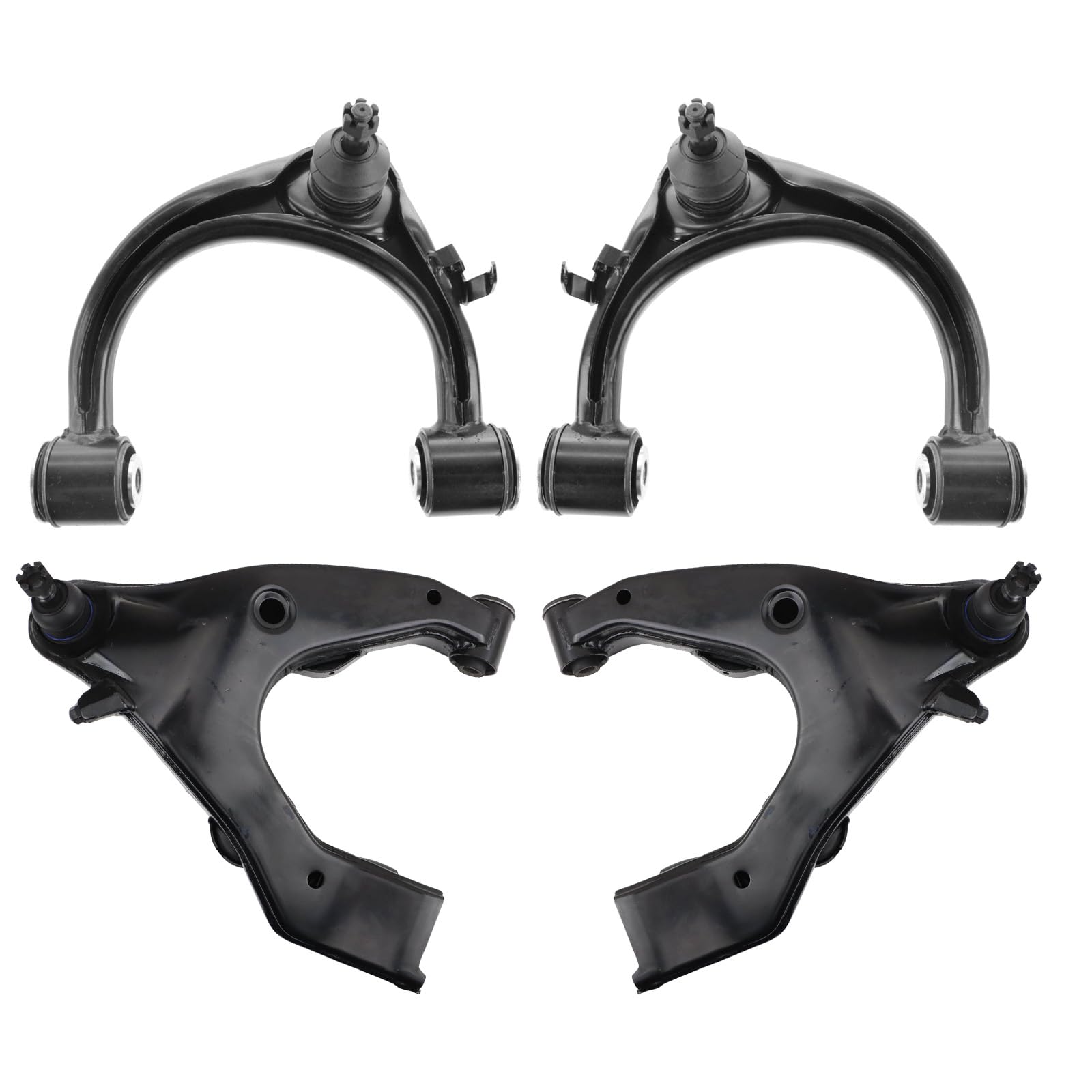 TRQ Front Upper and Lower Control Arm with Ball Joint Set Driver and Passenger Side 4 Pieces Compatible with 1998-2007 Toyota Land Cruiser 1998-2007 Lexus LX470 Image TRQ Front Upper and Lower Control Arm with Ball Joint Set Driver and Passenger Side 4 Pieces Compatible with 1998-2007 Toyota Land Cruiser 1998-2007 Lexus LX470 Image