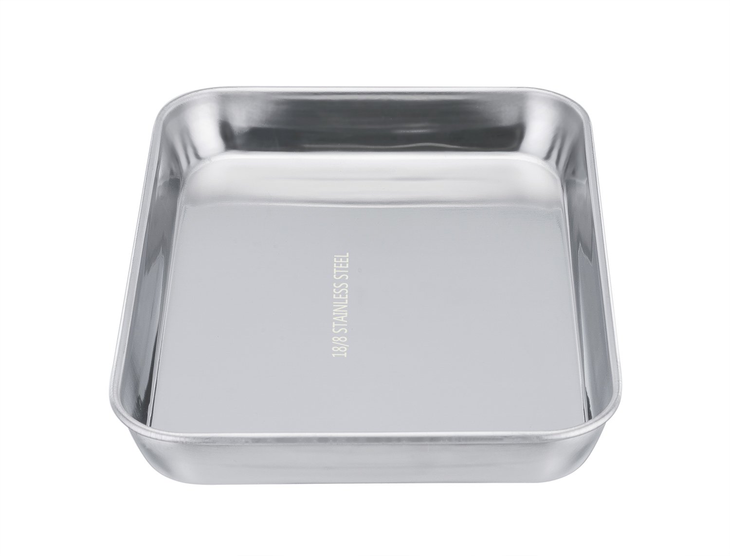 TeamFar Pure Stainless Steel Toaster Oven Pan Tray Ovenware, 7''x9''x1