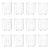1.7 Oz Transparent Lab Measuring Cup, 50ml Plastic