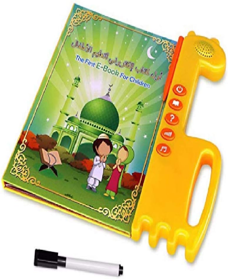 Salamsore Learning Quran Machine - Quran Learning Tablet, E-Book Drawing Pad Musical Toy Kids' Learning Arabic/ English,Educational Toy for Child Development,Learn Numbers!