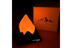 NesveCit Volcano Lamp, 2000mAh Nursery Night Light for Kids with 6 Modes, Rechargeable Bedside Nightlight with Timer, Cool Room Decor and Cute Office Desk, Unique Christmas Gifts for Teens Boys Girls
