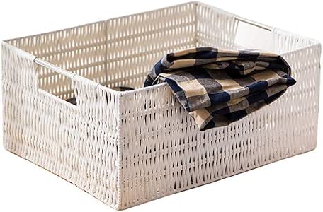 Cestas de lavandería, cesta de almacenamiento para el hogar, tejido de