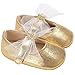 Fire Frog Baby Girls Mary Jane Shoes Stars Bow Wedding Princess Dress Costume Infant Toddlers Prewalker Gold
