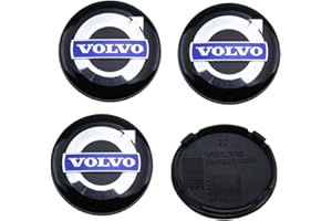 THCBME 4PCS Wheel Center Caps for Volvo S90 S60 XC60 XC40 XC90 V40 V60 S60 S80, 63mm/2.48" Car Wheel Hub Caps ABS Rim Center Hub Cover (Blue)