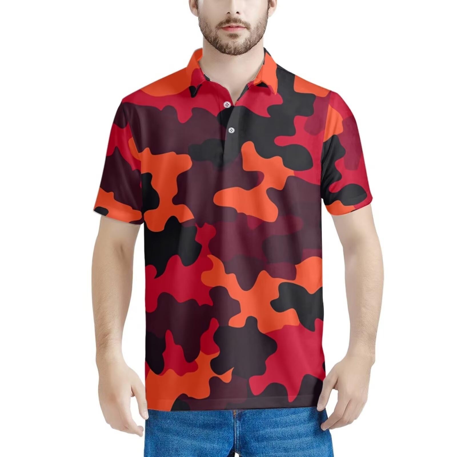 HUGS IDEA Camouflage T-Shirts for Men Lightweight