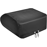 BougeRV RV Air Conditioner Cover, Black Waterproof Anti-UV Vinyl, Compatible with Dometic Brisk II, Draw Cord Hem, Easy to Clean