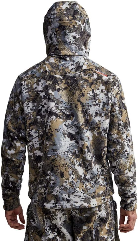 SITKA Gear Men's Stratus Windstopper Water Repellent Ultra-Quiet Fleece Hunting Jacket with Removable Hood: Clothing