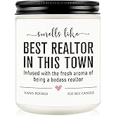 Funny Realtor Candle, Realtor Gifts for Women Men, Real Estate Agent Supplies, Closing Gift for Sellers, Funny Celebrate Reward Thank You Presents for Realtors, Salesperson, Broker, Realtor Supplies