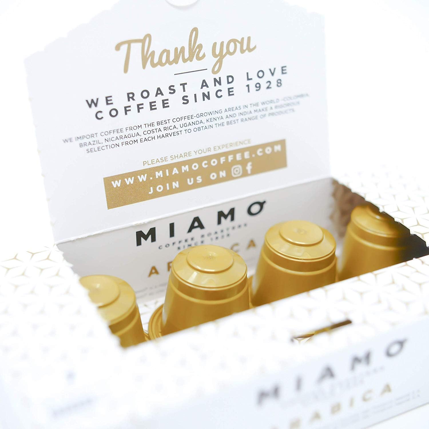 Miamo Espresso Pods Arabica Coffee Compatible with Nespresso Original Line 50 pods