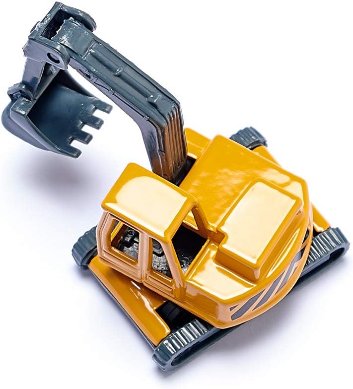 siku 1611, Low Loader with Excavator, Metal,Plastic, Yellow,Grey, Opening tailgate, Detachable trailer, As Indicated - Image 5