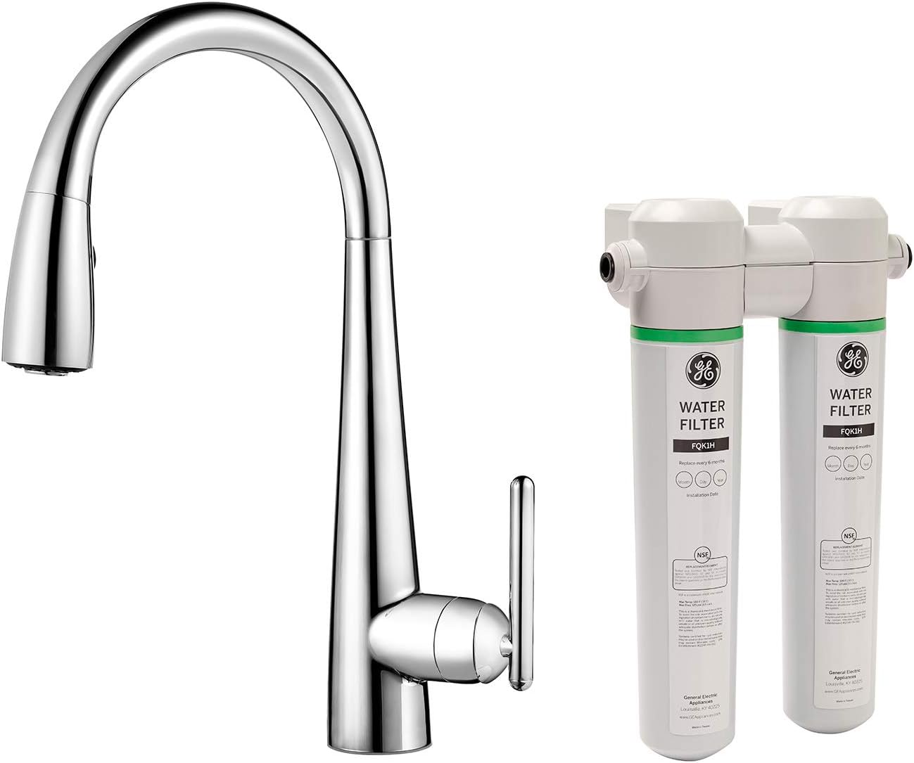 Pfister GT529FLC Lita Xtract AllinOne Pull Down Kitchen Faucet with Integrated Water Filter