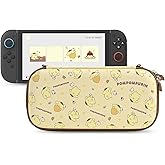 Kuitmor Carrying Case Compatible with Switch 2 (2025) 7.9 Inch, Hard-Shell Slim Travel Case with 12 Game Card Slots for Switch 2 Console and Accessories, Candy Party (Yellow)