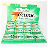 100 7 O'clock Super Stainless Double Edge Safety Razor Blades