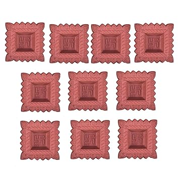 Tonkwalas Handmade Traditional Diya-Deepak- Mitti ka Diya-Clay Diya-Terracotta Diya for All Religious Festival Diwali/Navratri (Free Diya Batti) (Pack of 20)