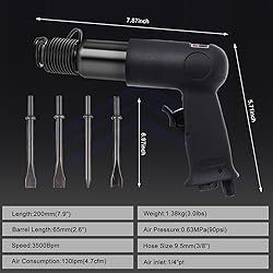 Aflybltol Medium Barrel Air Hammer Kit, Includes 4