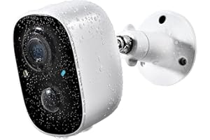 GEEKEE Security Camera Wireless Outdoor, Outdoor Camera Wireless 2-Way Talk Battery Powered Wi-Fi Cameras for Outside and Indoor 2K Night Vision AI Motion Detection Spotlight Siren Alarm IP65 Weatherproof