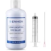Enhon Pool Leak Detection Dye Kit, 8 oz Blue Dye with Precision Applicators, Easily Locates Leaks in All Pools, Spas, Hot Tubs, Long Lasting Formula, 40+ Refills