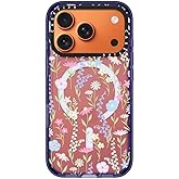 CASETiFY Impact iPhone 17 Pro Case [Slim/Compatible with Magsafe / 8.2 ft. 4X Military Grade Drop Protection] - Pink Pastel Cute Floral - Soft Blue