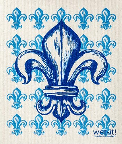 Swedish Treasures Wet-It! (Blue Fleur De Lis)