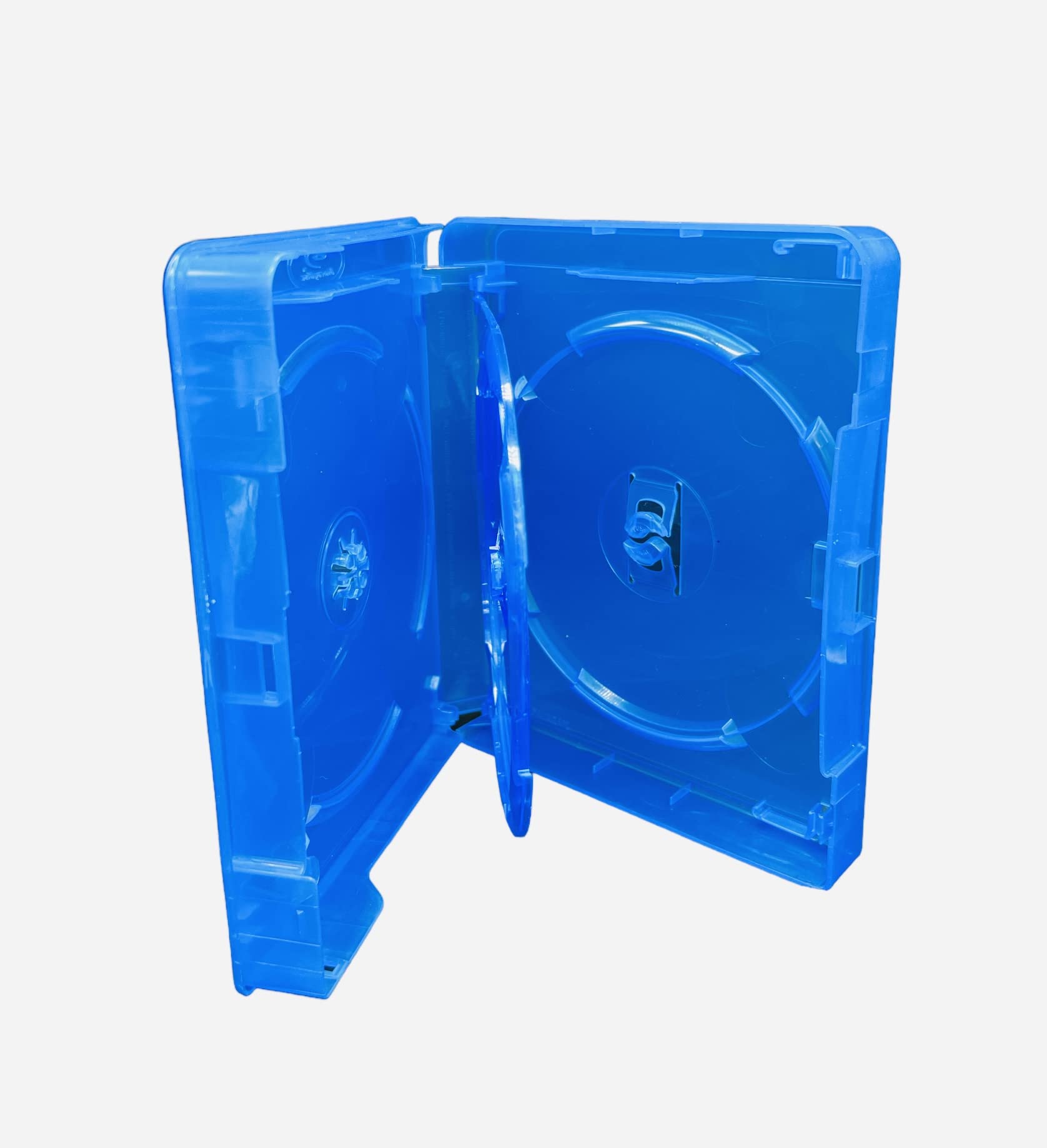 8-Pack Amaray 3-Disc Blu-ray Cases with 21mm Spine - Premium Quality in Dragon Trading Packaging