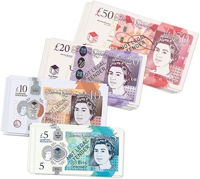Learning Resources Set „ENGLISCHES Geld“ (50 BANKNOTEN): Amazon.de
