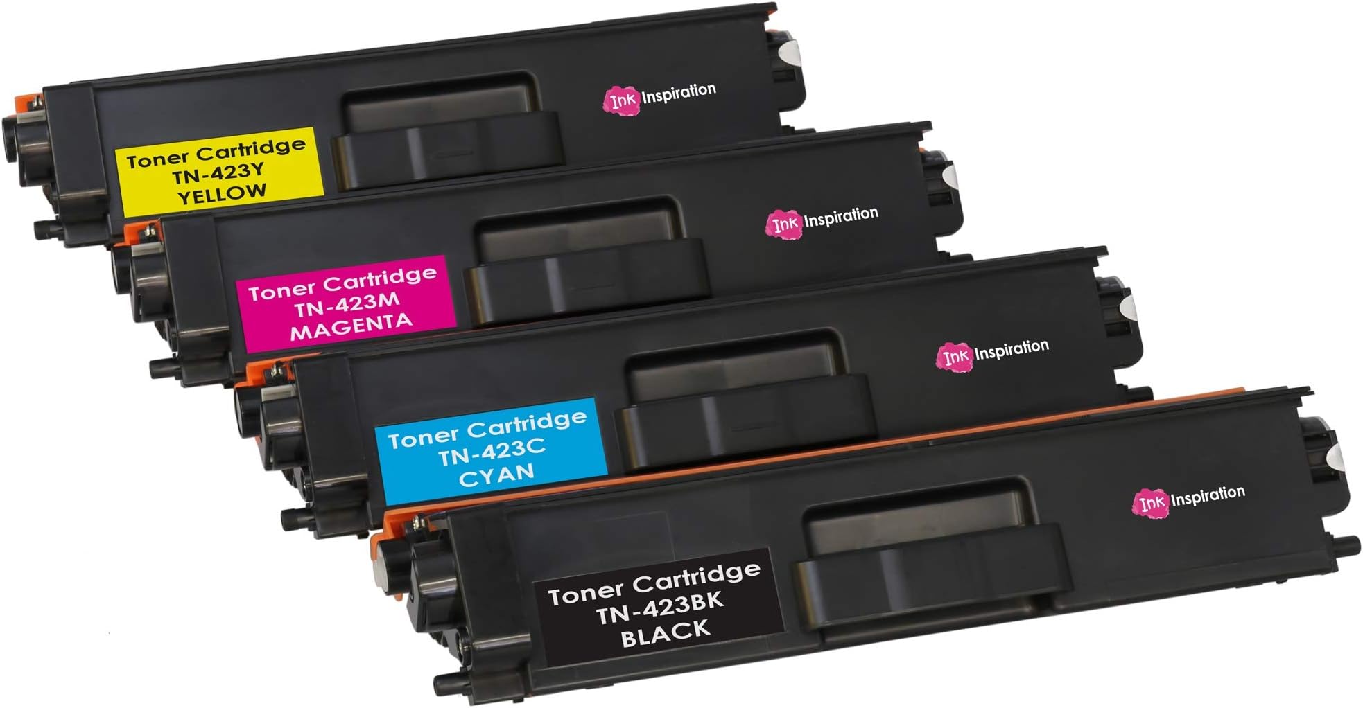 Set of 4 Compatible TN423 Laser Toner Cartridges for Brother HL-L8260CDW HL-L8360CDW MFC-L8690CDW MFC-L8900CDW DCP-L8410CDW DCP-L8410CDN | Print Yield: 6,500 Pages (Black) & 4,000 Pages (Colours)