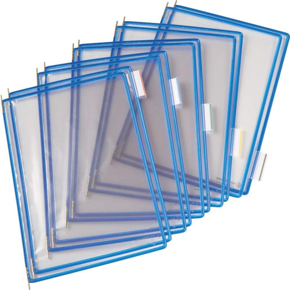 Tarifold Technique Pockets PVC for Info Stand A4 Black Ref 114007 [Pack of 10]