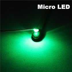 100pcs Pre-soldered Micro Litz Wired Leads Green