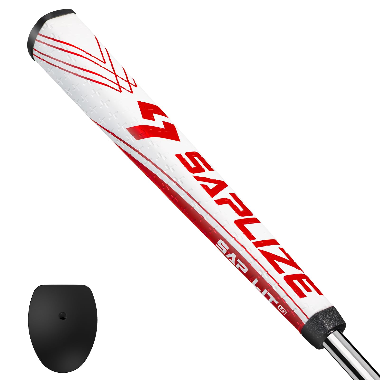 SAPLIZE Putter Grip Midsize Pistol Shape Light Anti-Slip Pattern, Sap Lit V2, Red