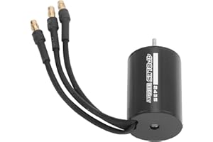 Fafeicy 2435 Brushless Motor 3300KV, High Performance 4 Pole Sensorless Motor with CNC Aluminum Heat Sink for 1/16 1/18 RC Ca