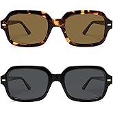 VANLINKER Retro Square Polarized Sunglasses for Women Men Vintage Rectangle Shades VL9832