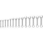 TEKTON Stubby Combination Wrench Set, 14-Piece | WCB90402 | 6 - 19 mm