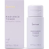 Karuna Radiance Toner for Face - Hydrating Exfoliating Toner with Niacinamide, Paper Mulberry &amp; Salicylic Acid - Pore Minimizing K-Beauty Glow Toner for All Skin Types