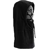 Coal Headwear Ridge Hood Tech Fleece Balaclava - Tech Fleece, Full Face, Cold Weather, Hat for Men and Women - Outdoor Casual Everyday - Black, One Size