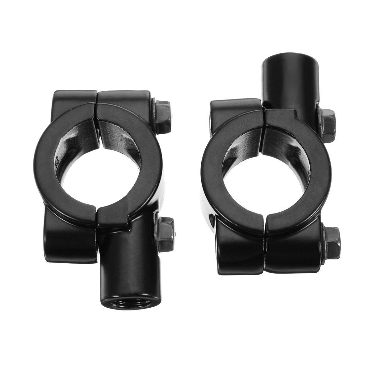 MOMOALA 8/10mm Motorcycle Bicycle Side Mirrors Holder Clamp Adaptor Bracket compatible with 22mm Handlebar - 10mm
