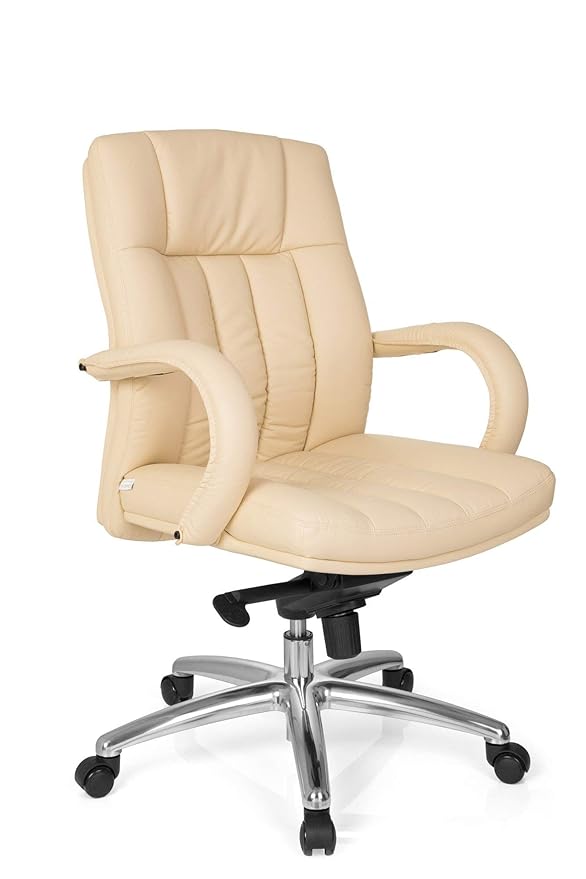 Office Chair XXL G 100 PU Leather Beige/Cream Amazon.co.uk Kitchen & Home