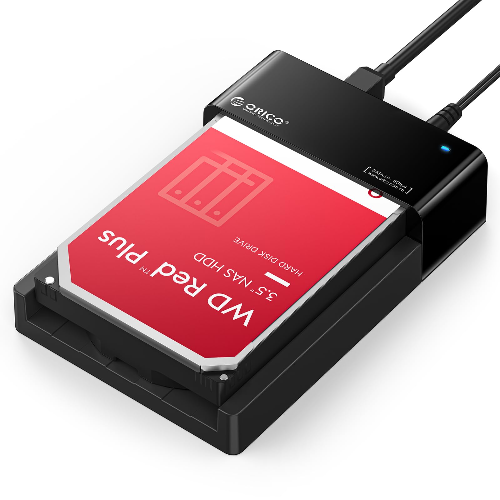 Photo 1 of ORICO External USB 3.0 to SATA Hard Drive Lay-Flat Docking Station for 2.5 or 3.5in HDD, SSD Up to 24TB [Support UASP]