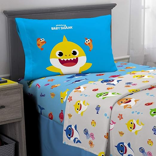 baby shark bedding twin