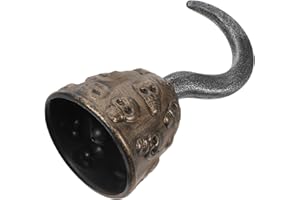 Beaupretty Pirate Hook Prop for Retro Skull Design Lightweight Hand Accessory for Pirate Costume Parties for