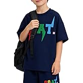 Voxikidio 6-12 Years Boys Clothing Set Camo Hoodie Tops T-Shirt and Shorts Set Summer Fashion Clothes for Kids