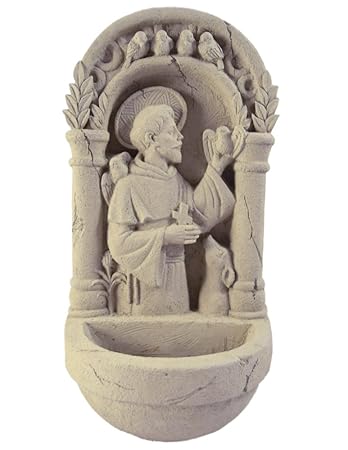Modern Artisans Saint Francis American Made Cast Stone Outdoor