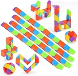 WEARXI 12 Packs Magic Snake Cube Fidget Toys Party Bag Fillers Kids 5-12