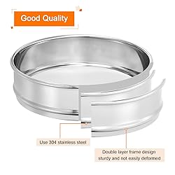 PATIKIL 400 Mesh Lab Sieve, 8" Diameter Test Sieve